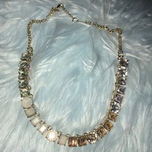 Iridescent Stone Statement Necklace//J Crew